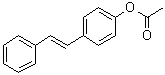 结构式 CAS# 93022-30-1, 4-(2-苯乙烯基)苯酚 1-乙酸酯