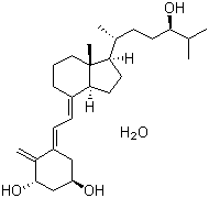 Tacalcitol monohydrate molecular structure (CAS 93129-94-3)