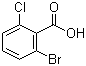2-溴-6-氯苯甲酸分子结构 (CAS 93224-85-2)