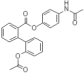 2'-(乙酰氧基)-[1,1'-联苯]-2-羧酸 4-(乙酰氨基)苯基酯分子结构 (CAS 93232-37-2)
