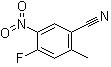 4-氟-2-甲基-5-硝基苯甲腈分子结构 (CAS 932375-18-3)