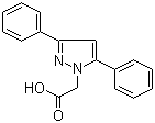 (3,5-二苯基-1H-吡唑-1-基)乙酸分子结构 (CAS 93323-67-2)