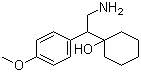 structure of CAS# 93413-77-5, 1-[2-Amino-1-(4-methoxyphenyl)ethyl]cyclohexanol;1-[2-Amino-1-(p-methoxyphenyl)ethyl]cyclohexanol; 2-(4-Methoxyphenyl)-2-(1-hydroxycyclohexyl)-ethylamine