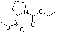 N-(Ethoxycarbonyl)-(S)-(-)-proline methyl ester molecular structure (CAS 93423-88-2)