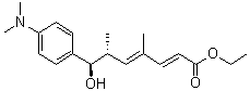 Ethyl (2E,4E,6R,7R)-7-[4-(dimethylamino)phenyl]-7-hydroxy-4,6-dimethylhepta-2,4-dienoate molecular structure (CAS 934246-98-7)