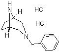 结构式 CAS# 93428-54-7, 3-(苯基甲基)-3,8-二氮杂双环[3.2.1]辛烷二盐酸盐