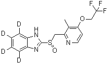 Lansoprazole-d<sub>4</sub> molecular structure (CAS 934294-22-1)