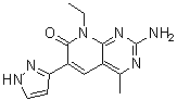 structure of CAS# 934493-76-2, Voxtalisib;2-Amino-8-ethyl-4-methyl-6-(1H-pyrazol-5-yl)pyrido[2,3-d]pyrimidin-7(8H)-one