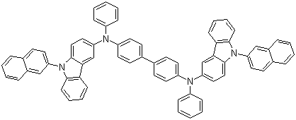 4,4'-Bis[N-[9-(2-naphthyl)carbazol-3-yl]-N-phenylamino]-1,1'-biphenyl molecular structure (CAS 934545-87-6)