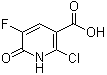 2-Chloro-5-fluoro-6-oxo-1,6-dihydropyridine-3-carboxylic acid molecular structure (CAS 934639-56-2)