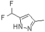 5-(Difluoromethyl)-3-methyl-1H-pyrazole molecular structure (CAS 934759-09-8)