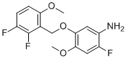 5-[(2,3-difluoro-6-methoxyphenyl)methoxy]-2-fluoro-4-methoxy-benzenamine molecular structure (CAS 935287-59-5)