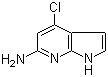 结构式 CAS# 935466-69-6, 4-氯-1H-吡咯并[2,3-b]吡啶-6-胺