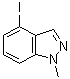 结构式 CAS# 935661-15-7, 4-碘-1-甲基-1H-吲唑