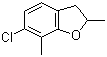 6-Chloro-2,3-dihydro-2,7-dimethylbenzofuran molecular structure (CAS 936322-69-9)