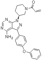 1-[(3S)-3-[4-Amino-3-(4-phenoxyphenyl)-1H-pyrazolo[3,4-d]pyrimidin-1-yl]-1-piperidinyl]-2-propen-1-one molecular structure (CAS 936563-97-2)