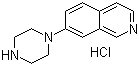 7-(1-Piperazinyl)isoquinoline hydrochloride molecular structure (CAS 936643-78-6)