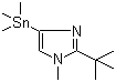 2-tert-Butyl-1-methyl-4-(trimethylstannyl)-1H-imidazole molecular structure (CAS 936718-20-6)