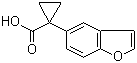 1-(Benzofuran-5-yl)cyclopropanecarboxylic acid molecular structure (CAS 936727-44-5)