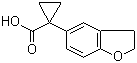 1-(2,3-Dihydrobenzofuran-5-yl)cyclopropanecarboxylic acid molecular structure (CAS 936727-45-6)