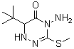 4-Amino-6-(1,1-dimethylethyl)-1,6-dihydro-3-(methylthio)-1,2,4-triazin-5(4H)-one molecular structure (CAS 93679-16-4)