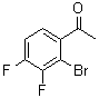 2'-Bromo-3',4'-difluoroacetophenone molecular structure (CAS 936846-32-1)