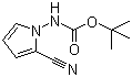 结构式 CAS# 937046-96-3, (2-氰基-1H-吡咯-1-基)氨基甲酸叔丁酯
