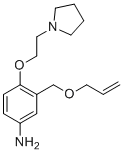 3-((Allyloxy)methyl)-4-(2-(pyrrolidin-1-yl)ethoxy)aniline molecular structure (CAS 937273-33-1)