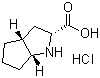 结构式 CAS# 93779-30-7, (+/-)-八氢环戊二烯并[b]吡咯-2-甲酸盐酸盐