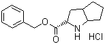 (S,S,S)-2-氮杂双环[3,3,0]辛烷-3-羧酸苄酯盐酸盐分子结构 (CAS 93779-31-8)