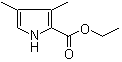 structure of CAS# 938-75-0, Ethyl 3,4-dimethylpyrrole-2-carboxylate;2-Carboethoxy-3,4-dimethyl-1H-pyrrole; 2-Ethoxycarbonyl-3,4-dimethyl-1H-pyrrole; 2-Ethoxycarbonyl-3,4-dimethylpyrrole; 5-Ethoxycarbonyl-3,4-dimethylpyrrole; Ethyl 3,4-dimethyl-5-pyrrolecarboxylic acid