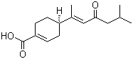 结构式 CAS# 93888-59-6, [R-(E)]-4-(1,5-二甲基-3-氧代-1-己烯基)-1-环己烯-1-羧酸