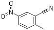2-甲基-5-硝基苯甲腈分子结构 (CAS 939-83-3)