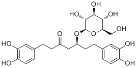 Hirsutanonol 5-O-glucoside molecular structure (CAS 93915-36-7)
