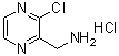 结构式 CAS# 939412-86-9, 3-氯-2-吡嗪甲胺盐酸盐