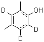 structure of CAS# 93951-75-8, 4,6-Dimethylphen-2,3,5-d<sub>3</sub>-ol