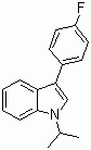 3-(4-Fluorophenyl)-1-isopropyl-1H-indole molecular structure (CAS 93957-49-4)