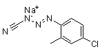 3-(4-Chloro-2-methylphenyl)-1-triazene-1-carbonitrile sodium salt molecular structure (CAS 93962-51-7)