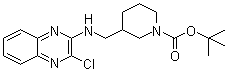 3-[[(3-Chloro-2-quinoxalinyl)amino]methyl]-1-piperidinecarboxylic acid tert-butyl ester molecular structure (CAS 939986-06-8)