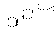 结构式 CAS# 939986-26-2, 4-(4-甲基-2-吡啶基)-1-哌嗪甲酸叔丁酯