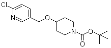 4-[(6-Chloro-3-pyridinyl)methoxy]-1-piperidinecarboxylic acid tert-butyl ester molecular structure (CAS 939986-38-6)