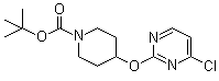 4-[(4-氯-2-嘧啶基)氧基]-1-哌啶甲酸叔丁酯分子结构 (CAS 939986-46-6)