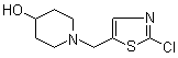 结构式 CAS# 939986-50-2, 1-[(2-氯-5-噻唑基)甲基]-4-哌啶醇