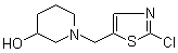 1-[(2-氯-5-噻唑基)甲基]-3-哌啶醇分子结构 (CAS 939986-51-3)