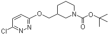 3-[[(6-Chloro-3-pyridazinyl)oxy]methyl]-1-piperidinecarboxylic acid tert-butyl ester molecular structure (CAS 939986-58-0)