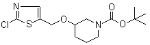 3-[(2-氯-5-噻唑基)甲氧基]-1-哌啶甲酸叔丁酯分子结构 (CAS 939986-94-4)