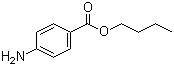 结构式 CAS# 94-25-7, 4-氨基苯甲酸丁酯; 对氨基苯甲酸丁酯