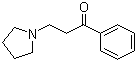 结构式 CAS# 94-39-3, 3-(1-吡咯烷基)苯丙酮