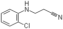 3-[(2-氯苯基)氨基]丙腈分子结构 (CAS 94-89-3)