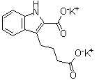 2-Carboxy-1H-indole-3-butanoic acid dipotassium salt molecular structure (CAS 94094-74-3)
